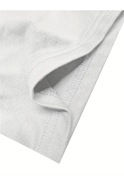 LAND MODA Футболка для чоловіків з графікою LA та принтом «69» — бежева Футболка в стилі стрітстайл, вільного крою, для літа