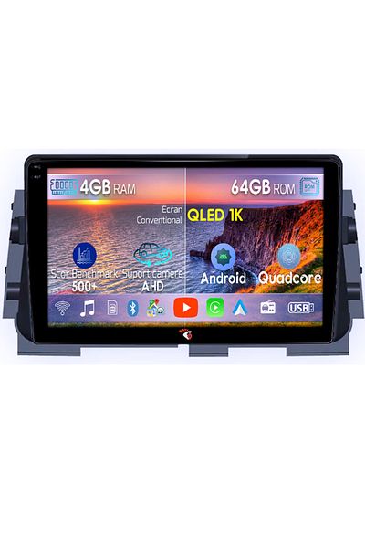 navi-it Navigatie dedicata Nissan Kicks Micra P15 2016-2020, 4GB RAM 64GB ROM, Octacore, Android 14, Display