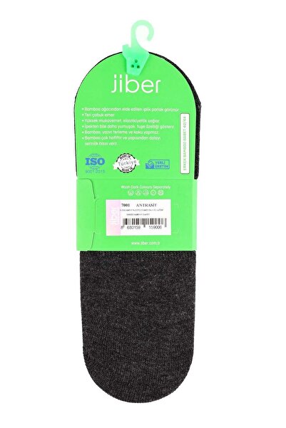 Jiber Men's Bamboo Ballerina Socks 7001- 6 Pieces