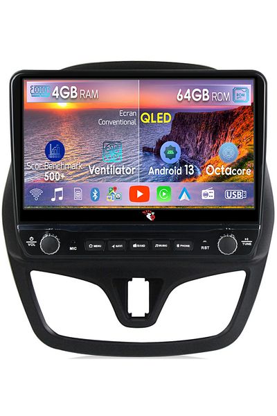 navi-it Dedicated navigation Spark Beat 2015-2018 with rotary buttons model 2024, 4 GB RAM 64 ROM, Quadcore, A