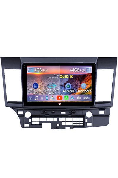 navi-it Navigatie dedicata Mitsubishi Lancer 2007-2012, 4GB RAM 64GB ROM, Octacore, Android 14, Display QLED