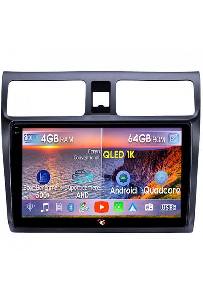 navi-it Navigatie dedicata Suzuki Swift 2003-2010, 4GB RAM 64GB ROM, Octacore, Android 14, Display QLED 1K 1