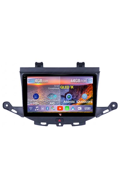 navi-it Navigatie dedicata Opel Astra K 2016-2020, 4GB RAM 64GB ROM, Octacore, Android 14, Display QLED 1K 9