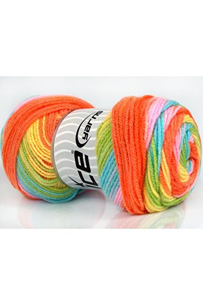 Ice yarns مجموعة من 4 × 100 جرام من خيوط الصوف الجليدية BABY BATIK خيوط الحيا...