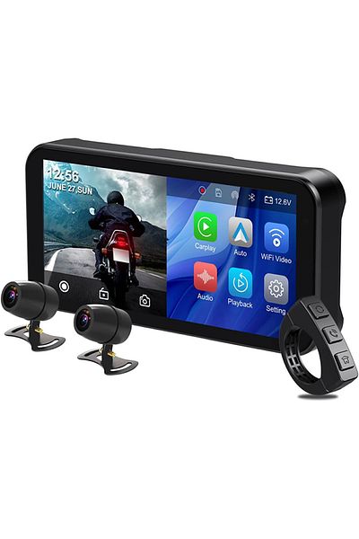 navi-it 6.25" motorcycle GPS navigation system, 1560*720 resolution, IPX7 water resistance, dustproof