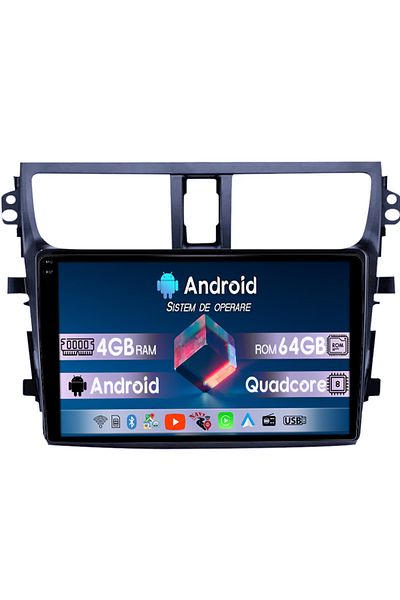 navi-it Navigatie dedicata Suzuki Celerio 2015-2018, 4GB RAM 64GB ROM, Quad Core, Display 9" QLED 1K, Carpla