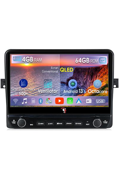 navi-it Dedicated navigation BMW E46 with rotary buttons model 2024, 4 GB RAM 64 ROM, Quadcore, Android 13, Di