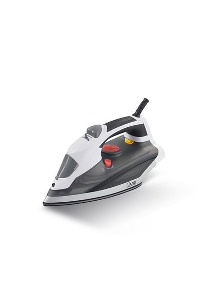 ALSAIF Steam Iron – 2200W – Ceramic-Coated Soleplate – Black & White