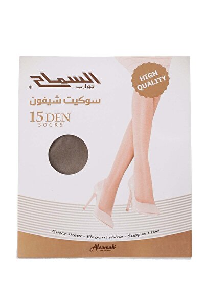 ALSAMAH Socket ankle chiffon socks, Ultra Sheer 15 Den, Silk Reflections, Rei...