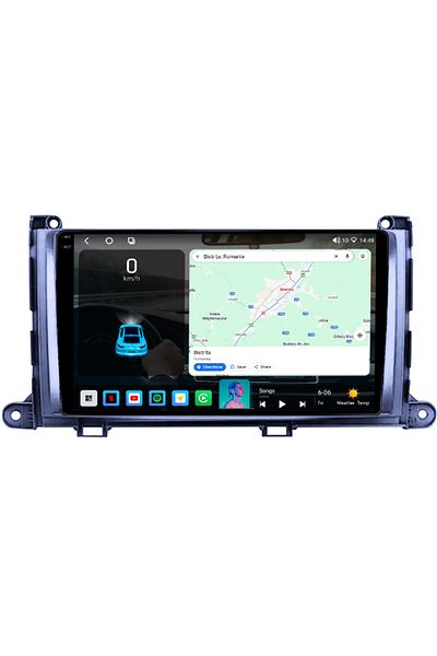 navi-it Dedicated navigation for Toyota Sienna 2009-2014, 4GB RAM 64GB ROM, Octacore, Android 14, QLED 1K display