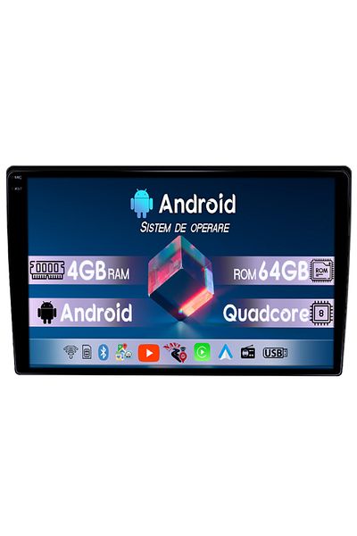 navi-it Navigatie dedicata VW, Skoda, Seat, 4GB RAM 64GB ROM, Octacore, Android 14, Display QLED 1K, 9", DSP