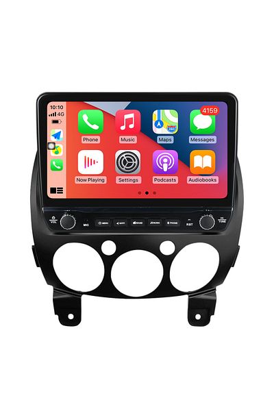navi-it Dedicated navigation Mazda 2 2007-2014 with rotary buttons model 2024, 4 GB RAM 64 ROM, Quadcore, Andr