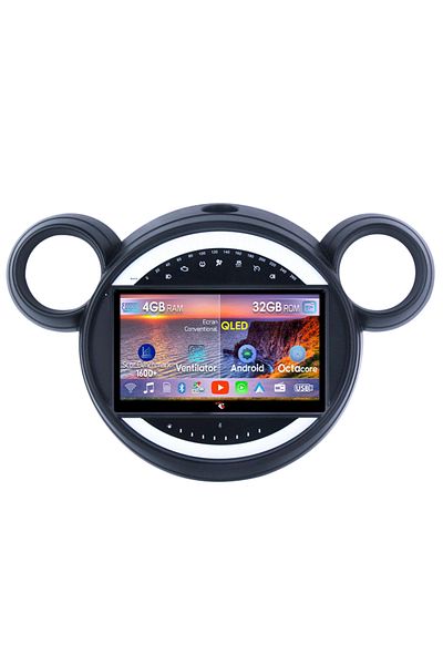 navi-it Navigatie dedicata Mini Cooper Countryman 2007-2014, 4GB RAM 32GB ROM, Octacore, Android 14, Display