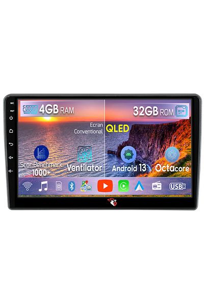 navi-it Navigatie dedicata Peugeot 405 2010-2019, 4GB RAM 32GB ROM, Android 13, Display 9 " , Internet ,Apli