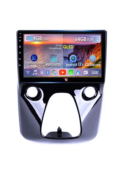 navi-it Navigatie dedicata Aygo 2012-2020, 4GB RAM 64GB ROM, Octacore, Android 13, Display QLED 10", DSP, Ca