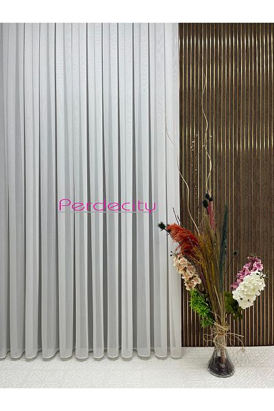 PERDECITY Original Bamboo Wakkorama Glitter Tulle Curtain Ironing No Crease 1X3 Tight Pile Suitable for Any Room