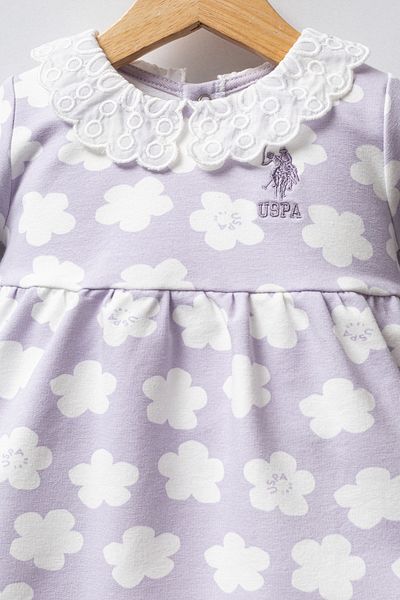 U.S. Polo Assn. Licensed Baby Girl Floral Patterned Dress