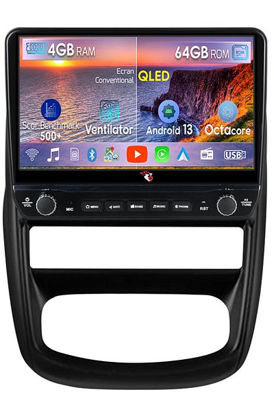 navi-it Dedicated navigation for Renault Duster 2010-2015 with rotary buttons model 2024, 4 GB RAM 64 ROM, Quadcor