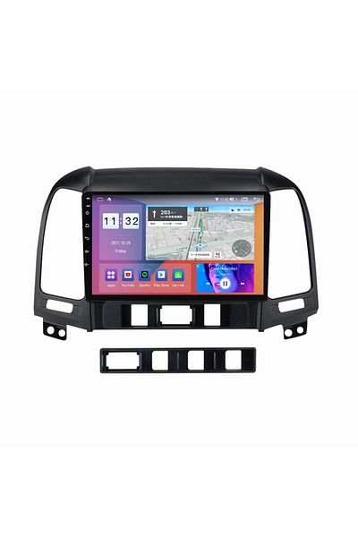 navi-it Navigatie dedicata Hyundai Santa Fe 2006-2012, 4 GB RAM 32 ROM, Android 13, Display QLED, 9", DSP, C