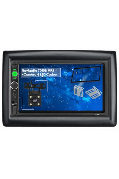 navi-it MirrorLink navigation mp5 car player 7010B, 2Din frame, mounting brackets, 12 led rear view camera