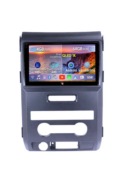 navi-it Navigatie dedicata Ford F150 2008-2014, 4GB RAM 64GB ROM, Octacore, Android 14, Display QLED 1K 9",
