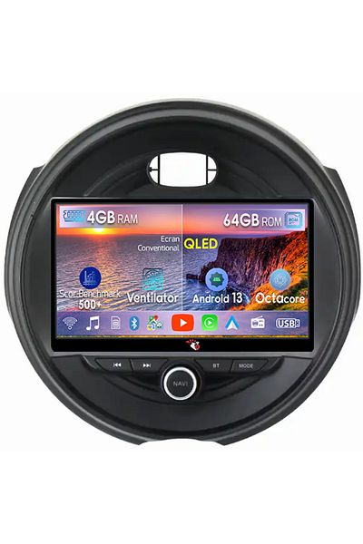 navi-it Navigatie dedicata Mini Cooper 2015-2019, 4GB RAM 64GB ROM, Octacore, Android 13, Display QLED 9", D