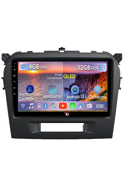navi-it Navigatie dedicata Suzuki Vitara 2014-2018, 4 GB RAM 32 ROM, Android 13, Display QLED, 9", DSP, Carp
