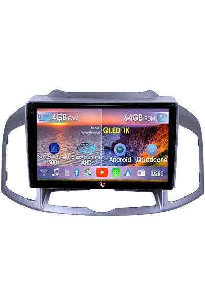 navi-it Dedicated navigation Chevrolet Captiva 2012-2017, 4GB RAM 64GB ROM, Octacore, Android 14, QLED Display