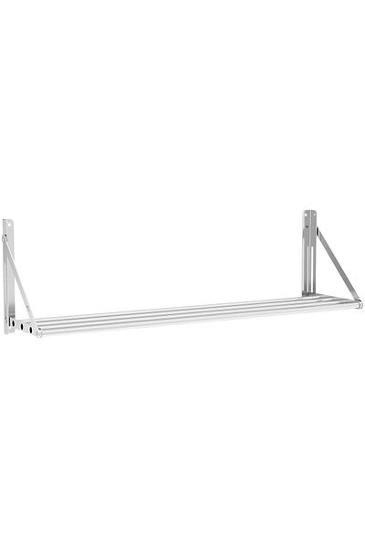 Royal Catering Raft de perete pliabil din oțel inoxidabil până la 40 kg 120 x 30 cm