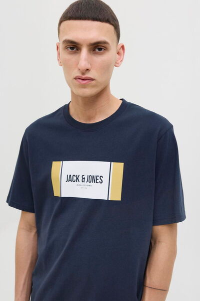 Jack & Jones Ανδρικό μπλουζάκι με τυπωμένο λογότυπο στήθους - Hayato