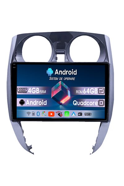 navi-it Navigatie dedicata Nissan Note 2012-2019, 4GB RAM 64GB ROM, Octacore, Display 9" QLED 1K, Carplay, A
