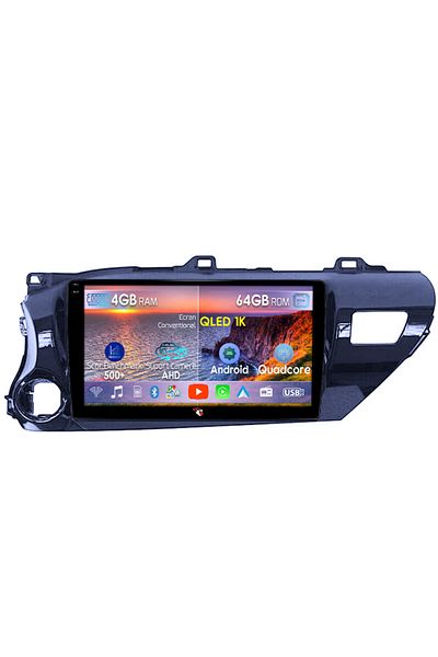 navi-it Navigatie dedicata Toyota Hilux 2016, 4GB RAM 64GB ROM, Octacore, Android 14, Display QLED 1K 10", C