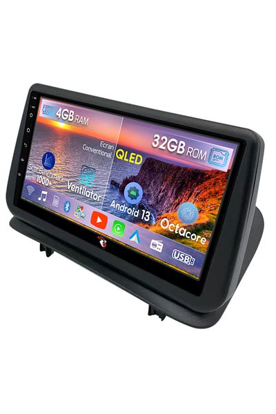 navi-it Navigatie dedicata Renault Clio3 2006-2019, 4 GB RAM 32 ROM, Android 13, Display QLED, 9", DSP, Carp