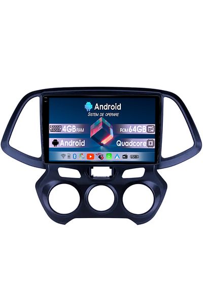 navi-it Navigatie dedicata Hyundai Atos 2018+, 4GB RAM 64GB ROM, Quadcore, Android 14, Display QLED 1K, 9",