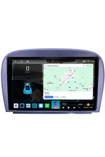 navi-it Navigatie dedicata Smart Fortwo 2016, 4GB RAM 64GB ROM, Octacore, Android 14, Display QLED 1K 9", Ca