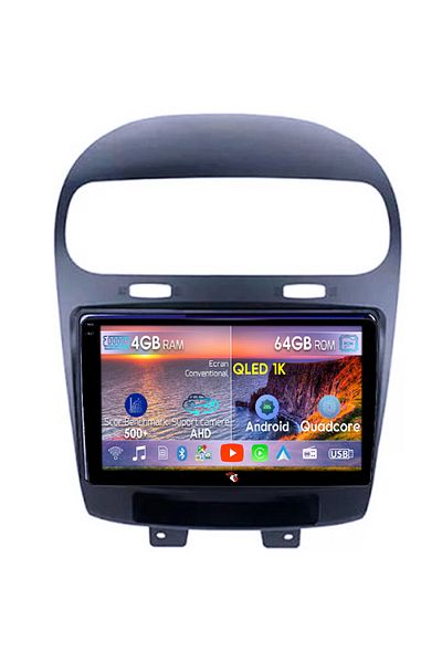 navi-it Navigatie dedicata Fiat Freemont 2011-2021, 4GB RAM 64GB ROM, Octacore, Android 14, Display QLED 1K