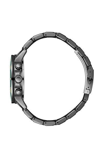 Lee Cooper Lc08106.070 Men's Wristwatch |   Green Dial, Multifunction, Metal Cord