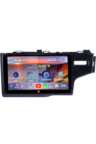 navi-it Navigatie dedicata Honda Fit 2014, 4GB RAM 64GB ROM, Octacore, Android 14, Display QLED 1K 10", Carp