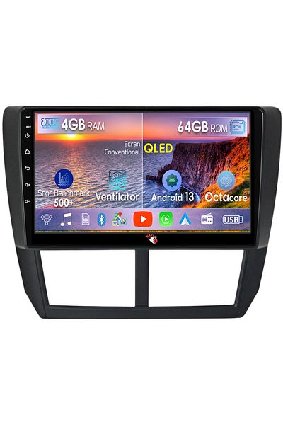 navi-it Navigatie dedicata Subaru Forester 3 2007-2013, 4GB RAM 64GB ROM, Octacore, Android 13, Display QLED