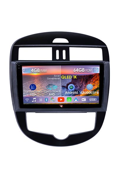 navi-it Navigatie dedicata Nissan Tiida 2011-2015, 4GB RAM 64GB ROM, Octacore, Android 14, Display QLED 1K 1