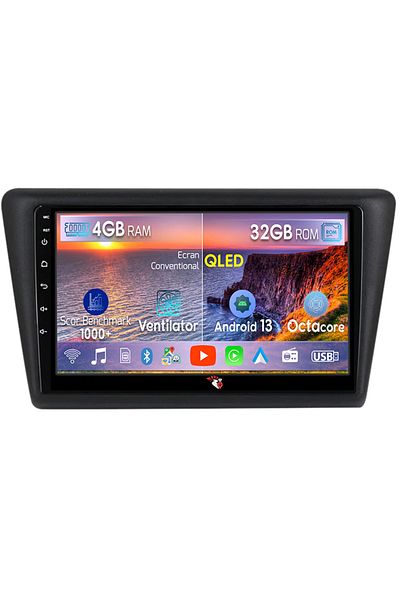 navi-it Navigatie dedicata Skoda Rapid 2013-2017, 4 GB RAM 32 ROM, Android 13, Display QLED, 9", DSP, Carpla