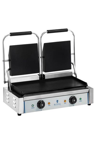 Royal Catering Kontakt grill kontaktowy dwustronny podwójny gładki 3600W 230V Royal Catering