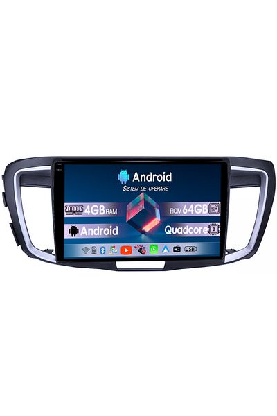 navi-it Navigatie dedicata Honda Accord 9th 2014-2017, 4GB RAM 64GB ROM, Octacore, Android 14, Display QLED