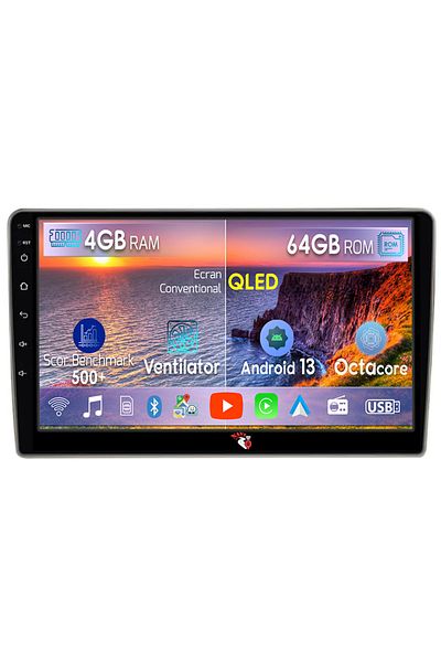 navi-it Navigatie dedicata Nissan X-Trail 2000-2007, 4GB RAM 64GB ROM, Octacore, Android 13, Display QLED 10