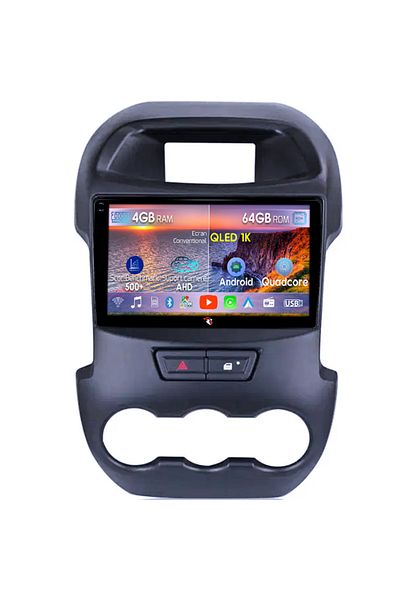 navi-it Navigatie dedicata Ford Ranger 2011-2016, 4GB RAM 64GB ROM, Octacore, Android 14, Display QLED 1K 9"