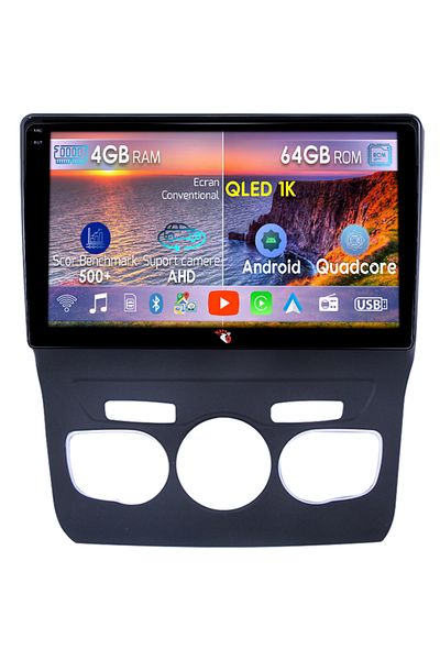 navi-it Navigatie dedicata Citroen C4 2013-2016, 4GB RAM 64GB ROM, Octacore, Android 14, Display QLED 1K 9",