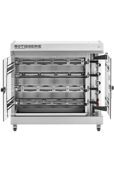 Royal Catering Rożen elektryczny na 4-6 kurczaków 4 poziomy 8000 W 400 V