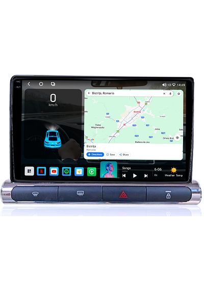 navi-it Navigatie dedicata Citroen C3 2018-2023, 4GB RAM 64GB ROM, Octacore, Android 14, Display QLED 1K 9",