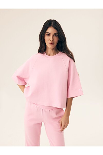 Bloovii Tricou damă cu mânecă largă până la cot, tip drăguț, tip tricou | Mavere