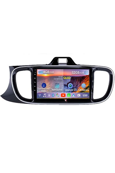 navi-it Navigatie dedicata Kia Pegas 2018-2020, 4 GB RAM 32 ROM, Android 13, Display QLED, 9", DSP, Carplay,